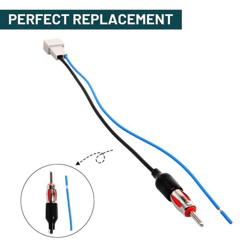Anina Car Radio Antenna Adapter Compatible with 2003-2016 Honda CRV Fit Accord Civic Mazda CX-3 CX-5 Antenna Cable Extension Connector to Aftermarket Radio Receivers - Image 4